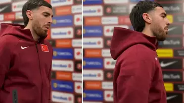Orkun Kökçü maç sonrası sahada