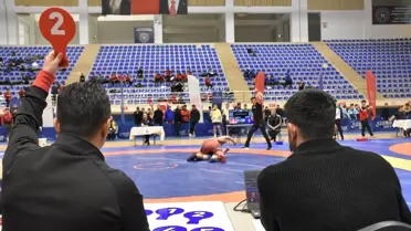 Müsabaka sahasından bir kare