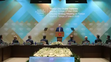 Erdoğan, WEF Türkiye Strateji Toplantısına Dolmabahçe'den Katıldı