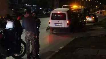 Polis ekiplerinin durdurduğu araç