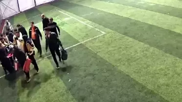 Halısaha maçından bir kare