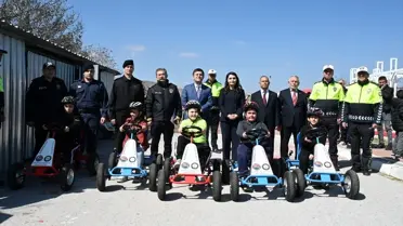 Kırıkkale'de Öğrencilere Uygulamalı Trafik Güvenliği Eğitimi