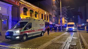 Olay yerinde polis ekiplerinin inceleme yapması