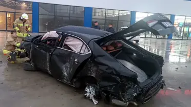 Edirne'de Takla Atan Otomobil 2 Yaralıyla Sonuçlandı