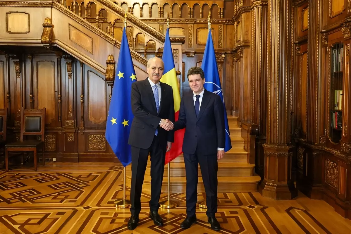 TBMM Başkanı Kurtulmuş, Romanya Cumhurbaşkanı ile Stratejik Görüşme Yaptı