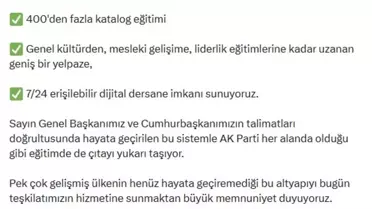 Dijital Eğitim Yönetim Sistemi ara yüzü