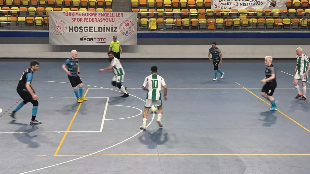 Ankara’da Görme Engelli Futbolcuları Futsal 1. Lig’e Hız Verdi