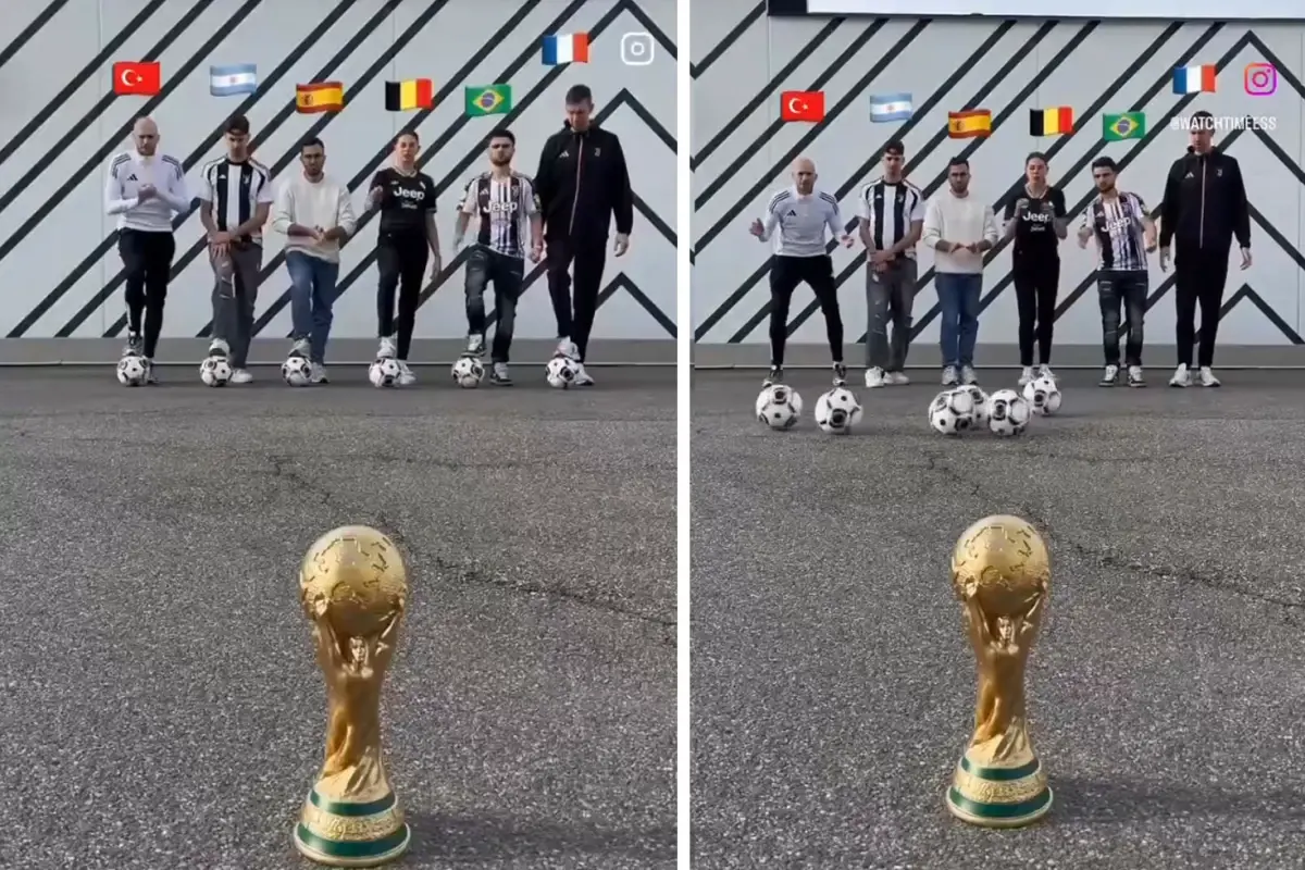 Türkiye'de Viral Oldu: Futbol Topu Dünya Kupası Maketine İsabet Ettirdi!