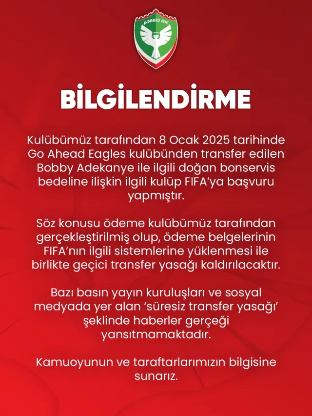 Amedspor futbolcuları