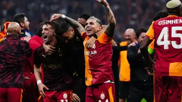 Galatasaray oyuncuları kutlama