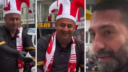 Sokakta Lahmacun Şöleni: Esnaf, Türkiye'nin Romanya Zaferini Lezzetle Kutladı