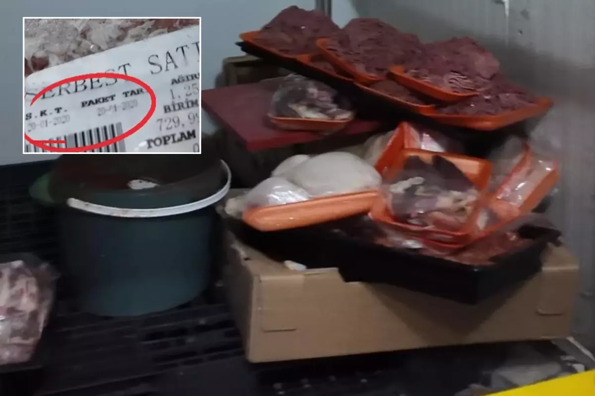 Çayırova’da denetim sırasında bulunan küflü et örnekleri