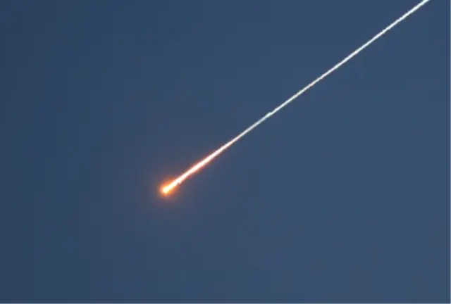 Balistik füze izleme ekranı