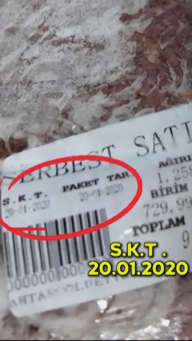 Küflü kıyma örneği