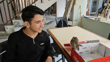 14 Yaşındaki Ali Berk, Nesli Tükenmekte Olan İshak Kuşunu Kurtardı