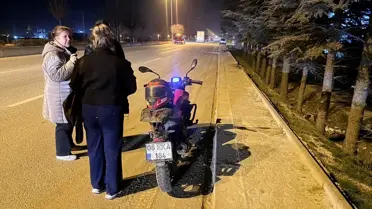 Çubuk'ta Motosiklet Kazası: Yaralı Sürücü Hastaneye Kaldırıldı