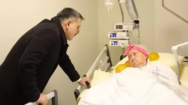 İçişleri Bakanı Çiftçi, Okul Öğretmenini Hastanede Karşıladı