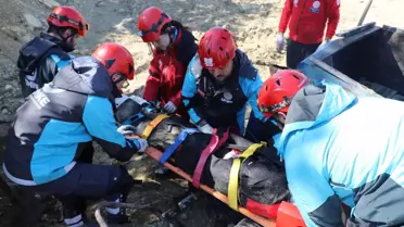 Kastamonu’da Gerçeğe Yakın Heyelan Tatbikatı Gerçekleştirildi