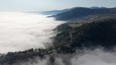 Yakakent'te Görülen Yoğun Sis, Karadeniz'in Üzerini Kapladı