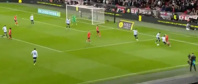 Maç sahasından bir kare