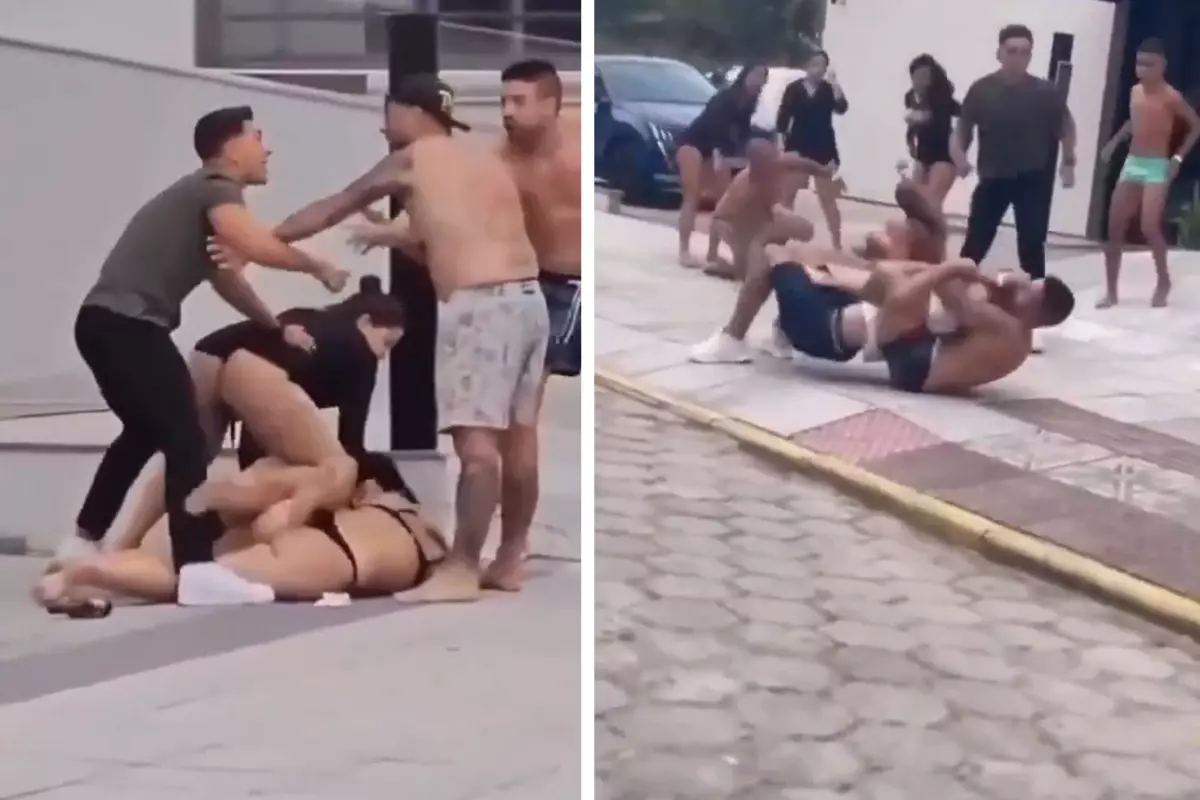 Brezilya’nın Lüks Plajında Şok Kavgaya Polis Müdahalesi