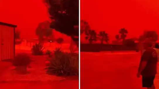 Avustralya’da Kızıl Gökyüzü: Carnavon’u Karanlık Eden Toz Fırtınası