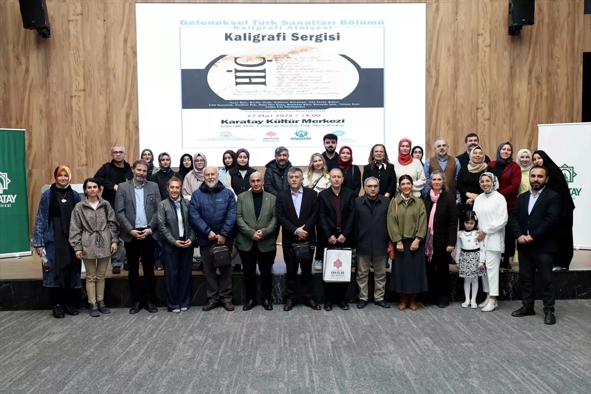 Karatay’da ‘HİÇ’ Kaligrafi Sergisi Sanatseverlerle Buluştu