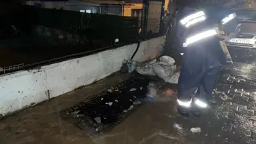 Bodrum’da sel sularına karşı tahliye ekipleri