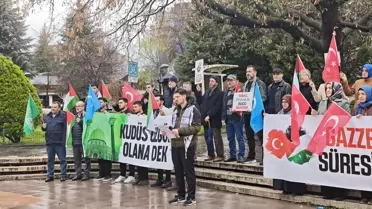 Çankırı’da Uluslararası Saldırılara Karşı Büyük Protesto