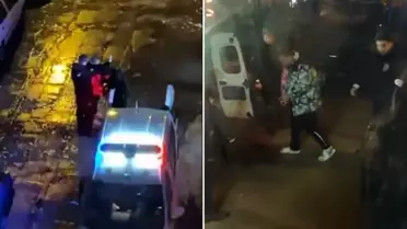 Olay yerinde güvenlik ekipleri