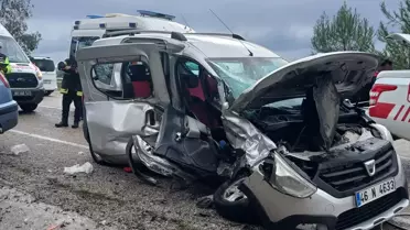 Kadirli trafik kazası sonrası fotoğraf