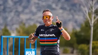 Salda Duatlonu yarışından bir an