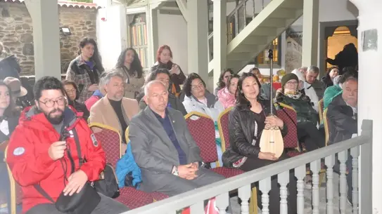 Söyleşi sırasında kullanılan görsel sunum