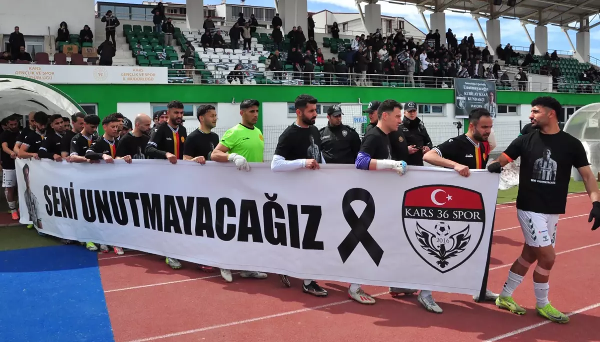 Kars’ta Futbolcu Kubilay Kaan Kundakçı’ya Anma Töreni Gerçekleşti