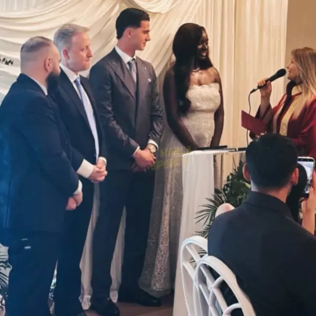 Düğün sonrası çiftin birlikte fotoğrafı