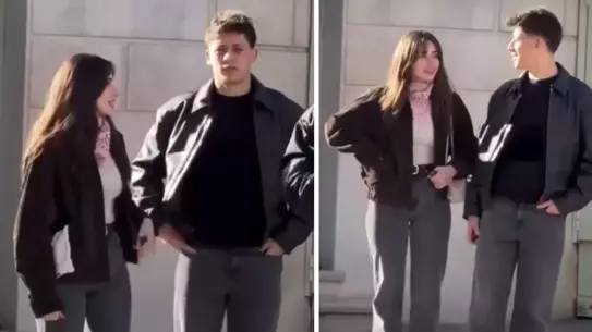 Arda Güler ve Duru Nayman kamera anı