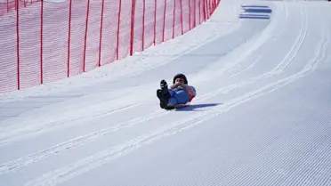 Kızak yarışından bir an