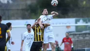 Maç anından bir kare, İnegöl Kafkas Spor'un gol sevinci