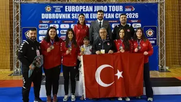 Judo müsabakası anı
