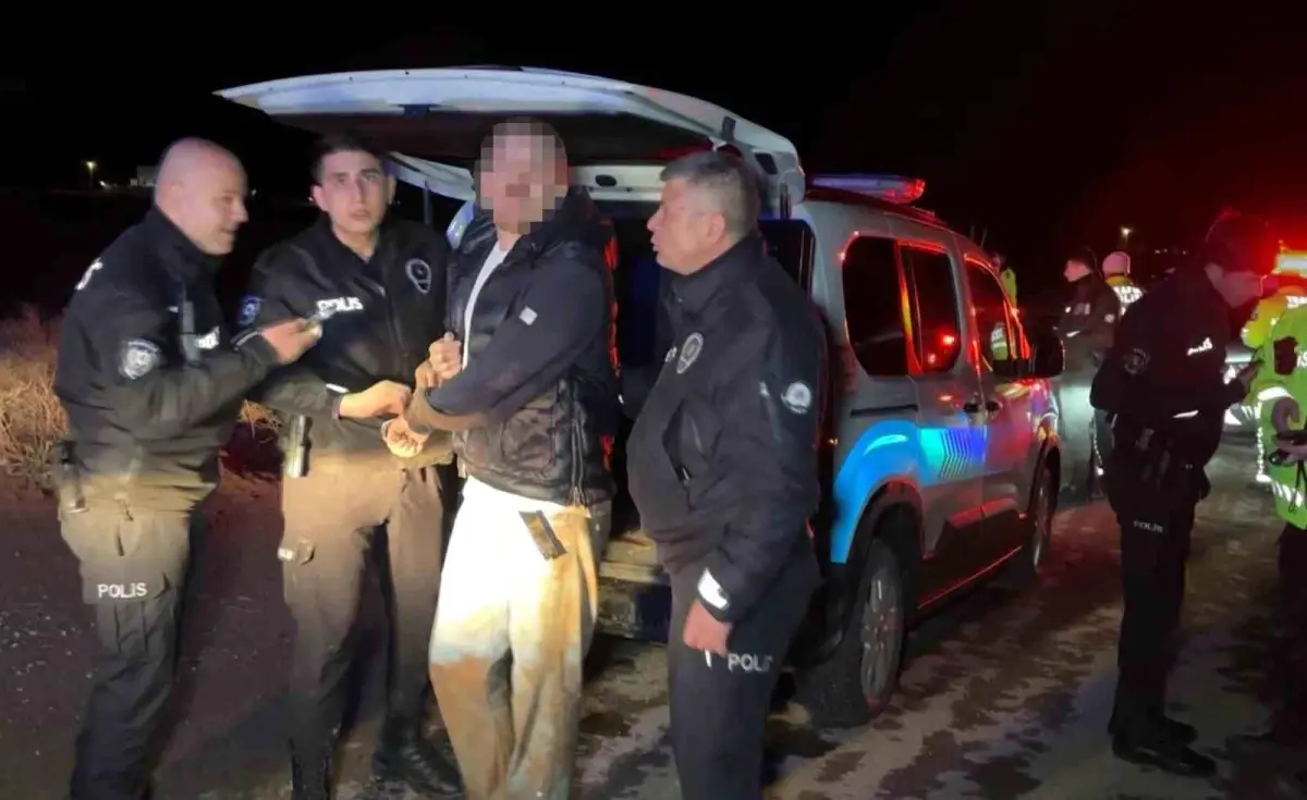 Aksaray’da Alkollü Sürücünün Polisle Kovalamacası Sulama Kanalına Son Verdi