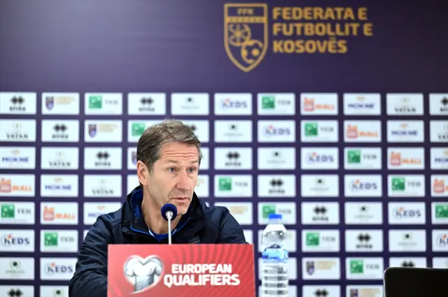 Kosova milli takımı antrenman sahasında