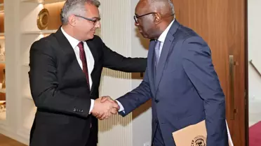 Erhürman ve Diagne toplantı anı