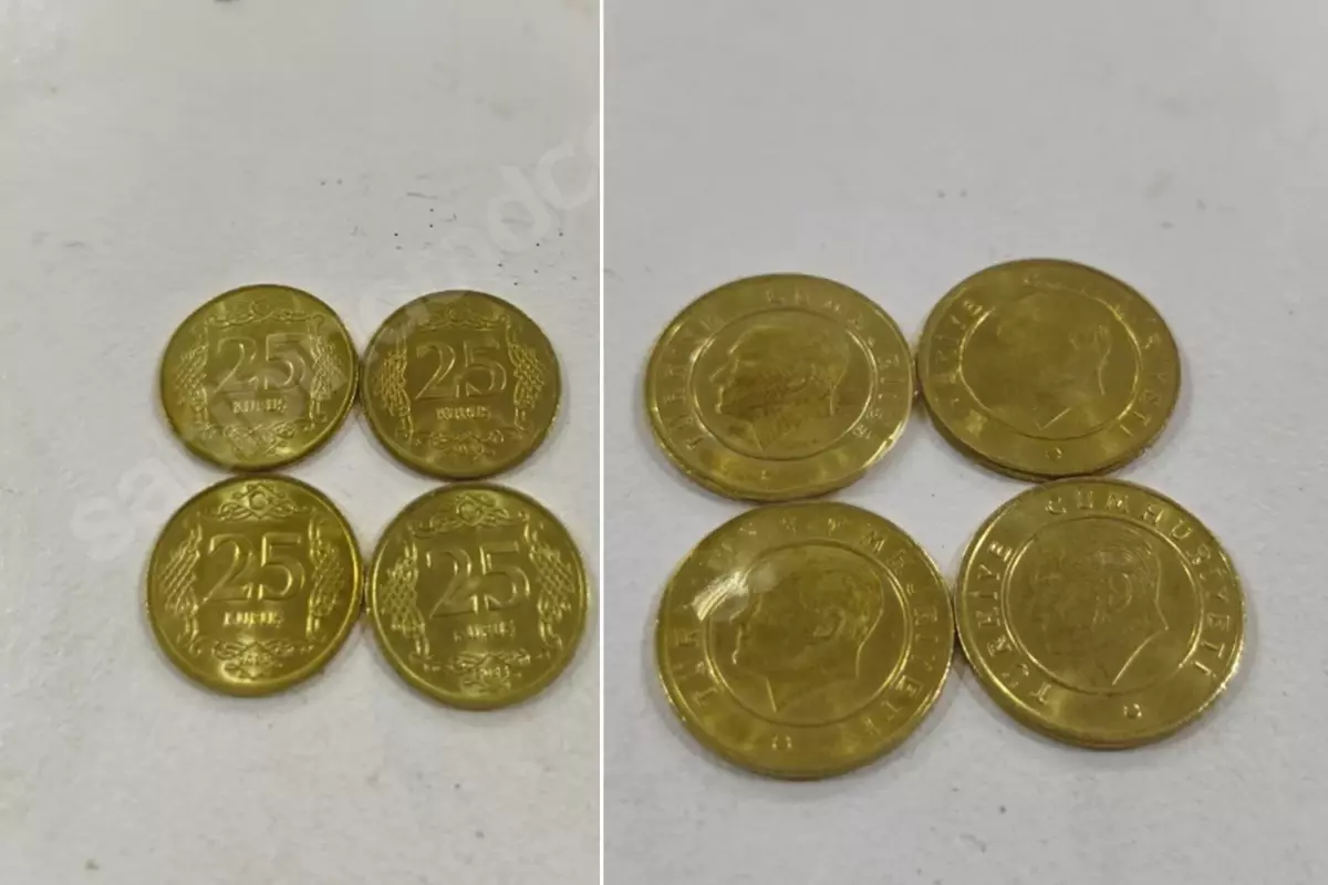 Altın Renkli 25 Kuruşlar Binlerce Liraya Çıktı, iPhone 16 Takasıyla Gündemde