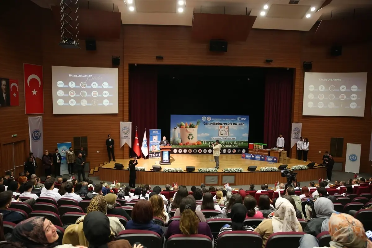 Kayseri'de Sıfır Atık Yemek Yarışması Ödülleri Sahiplerini Buldu