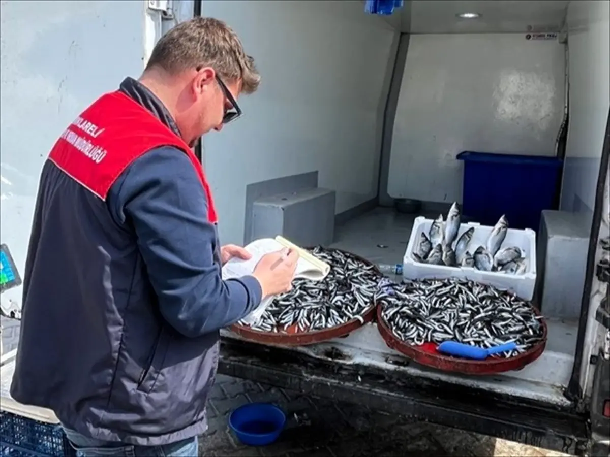 Kırklareli Tarım Müdürlüğü Balık Satış Noktalarında Asgari Av Boyu Denetimi Gerçekleştirdi