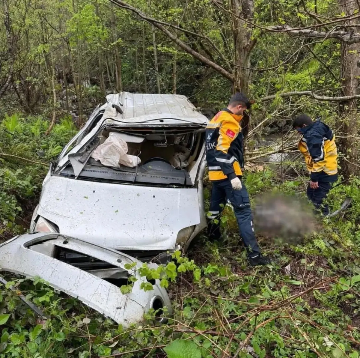 Artvin Borçka’da Uçurumda Kaza: Sürücü ve Orman Memuru Hastaneye Sevk Edildi
