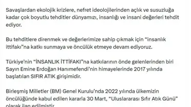 Sıfır Atık Hareketi etkinliği