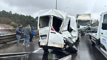 Kaza sonrası yol durumu ve temizleme çalışmaları