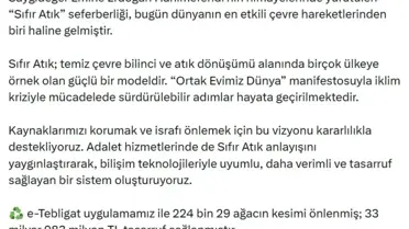 Adalet hizmetlerinde sıfır atık uygulamaları