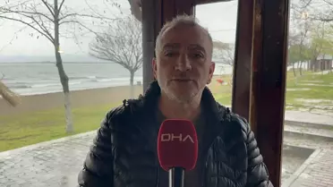 İznik bölgesinde sel görüntüsü